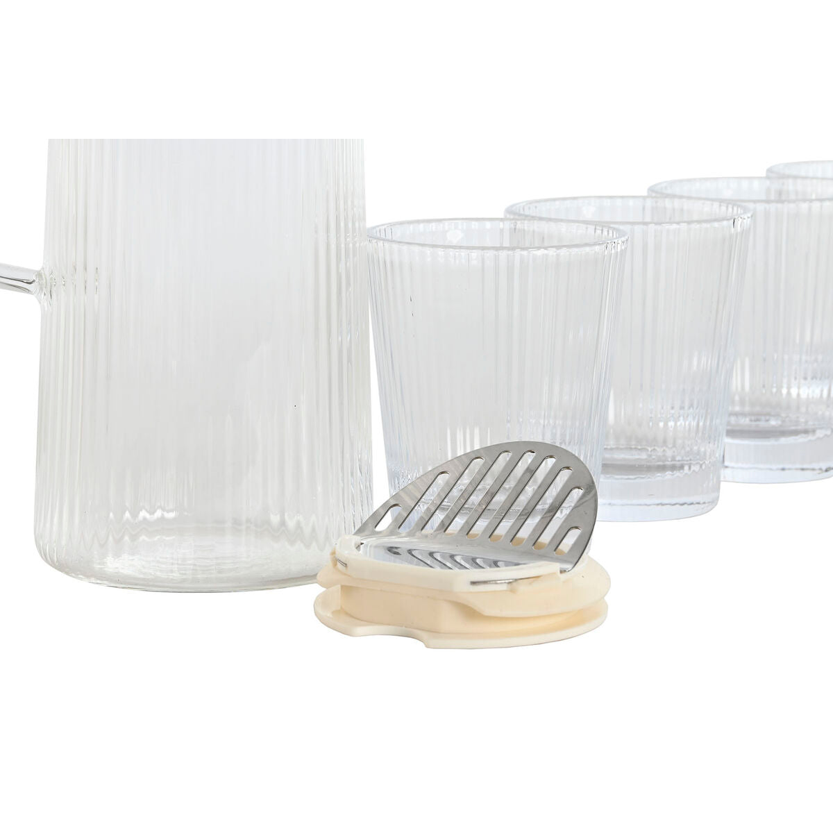 Set of glasses Home ESPRIT Transparent polypropylene Borosilicate Glass 245 ml-3