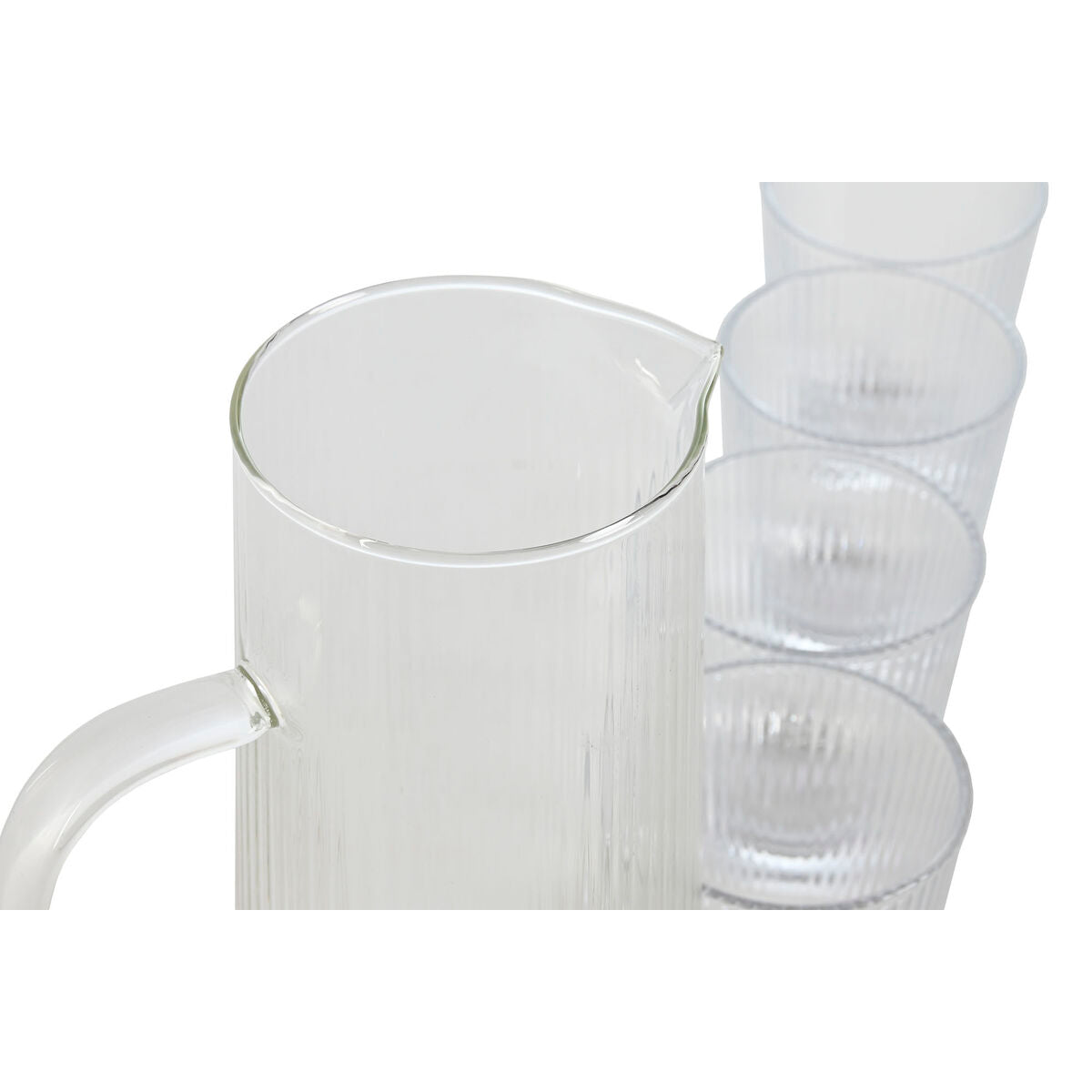 Set of glasses Home ESPRIT Transparent polypropylene Borosilicate Glass 245 ml-2
