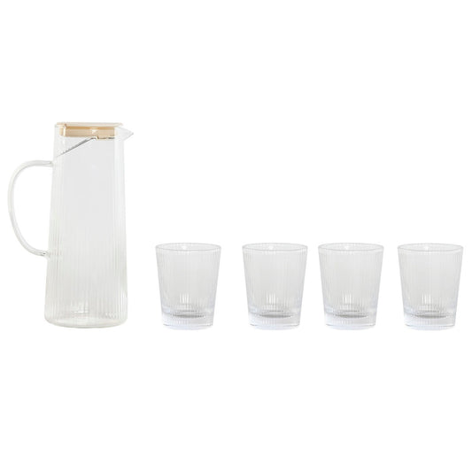 Set of glasses Home ESPRIT Transparent polypropylene Borosilicate Glass 245 ml-0